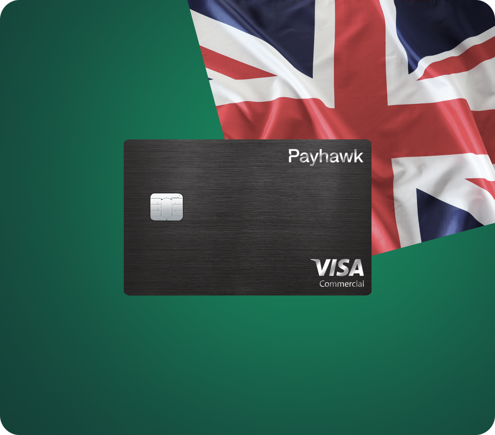 Picture showing Payhawk's new business credit card (Visa)